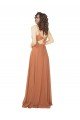 Chiffon Bridesmaid Dress with Tie Back Keyhole Sydney
