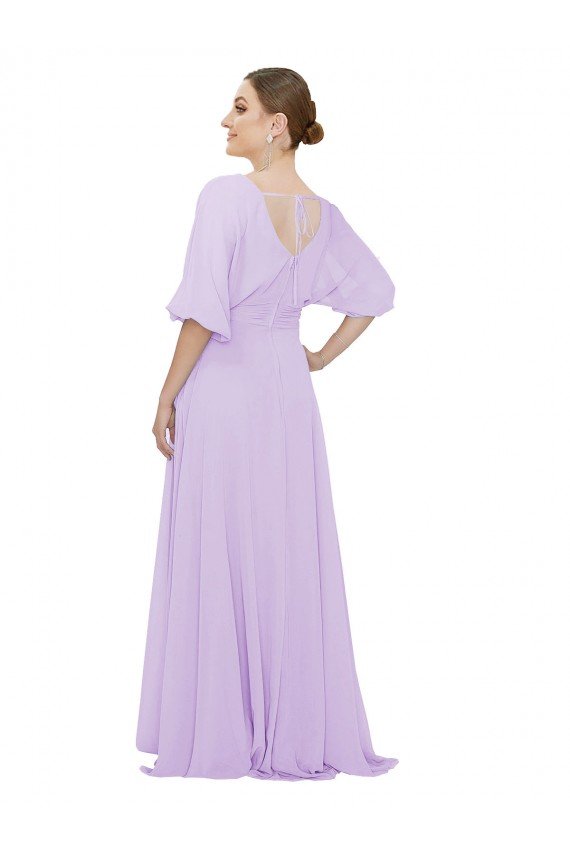 Shop Chiffon Bridesmaid Dress with Ruched Waist Sydney
