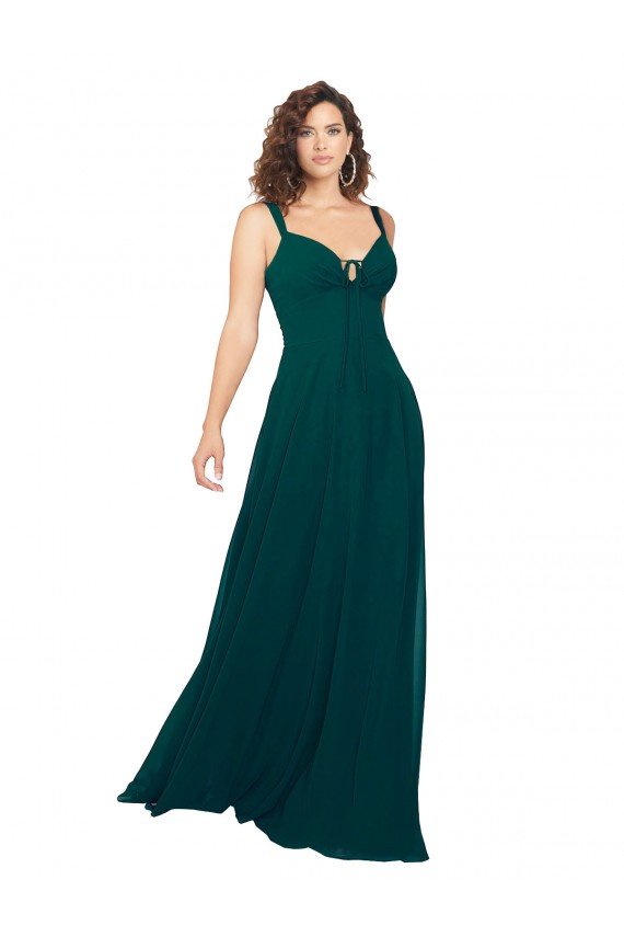 Shop Tied Bodice Sweetheart V-Neck Chiffon Bridesmaid Dress Sydney