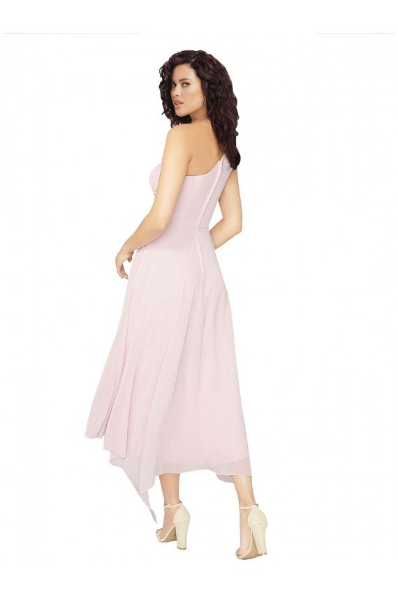 Shop Midi Length One Shoulder Chiffon Cocktail Bridesmaid Dress Sydney