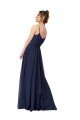 Shop Long Chantilly Lace and Ruched Chiffon Bridesmaid Dress Sydney