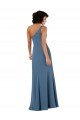 Shop One Shoulder Chiffon Formal Bridesmaid Dress with Skirt Slit and Accent Strap Sydney
