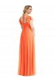 Shop Flutter Sleeves Scoop Open Back Chiffon Maxi Bridesmaid Dress Sydney