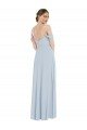 Shop Off the Shoulder Basque Neck Maxi Bridesmaid Dress with Flounce Sleeves Sydney
