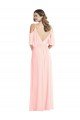Cold Shoulder Draped Wrap Maxi Bridesmaid Dress Sydney