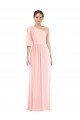 Shop One Shoulder Bell Sleeves Chiffon Maxi Bridesmaid Dress Sydney