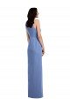 Shop Sleeveless Chiffon Bridesmaid Dress with Draped Front Slit Sydney