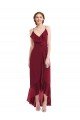 Shop Ruffle Trimmed V-Neck High Low Wrap Chiffon Bridesmaid Dress Sydney