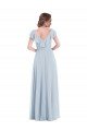 Shop Ruffle Trimmed V Back Chiffon Maxi Bridesmaid Dress Sydney