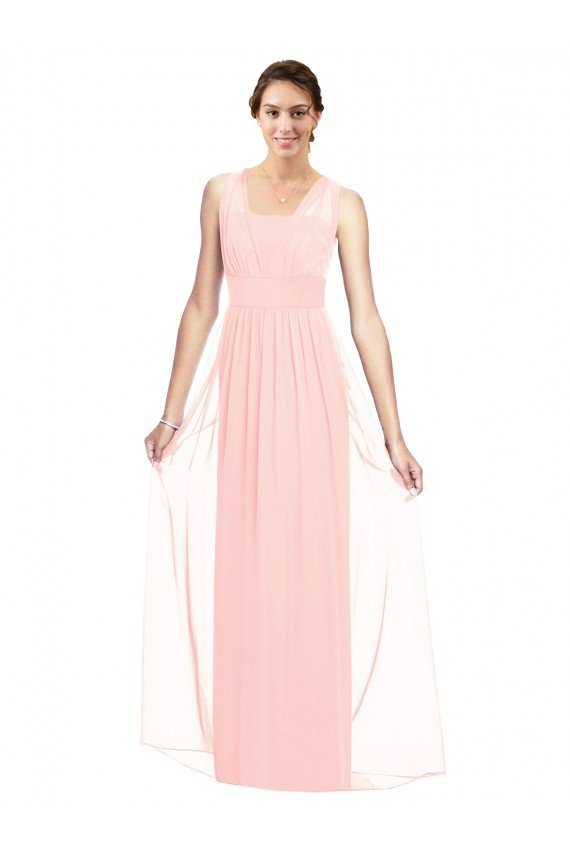 Shop V-Neck Full Length Chiffon Bridesmaid Dress Sydney