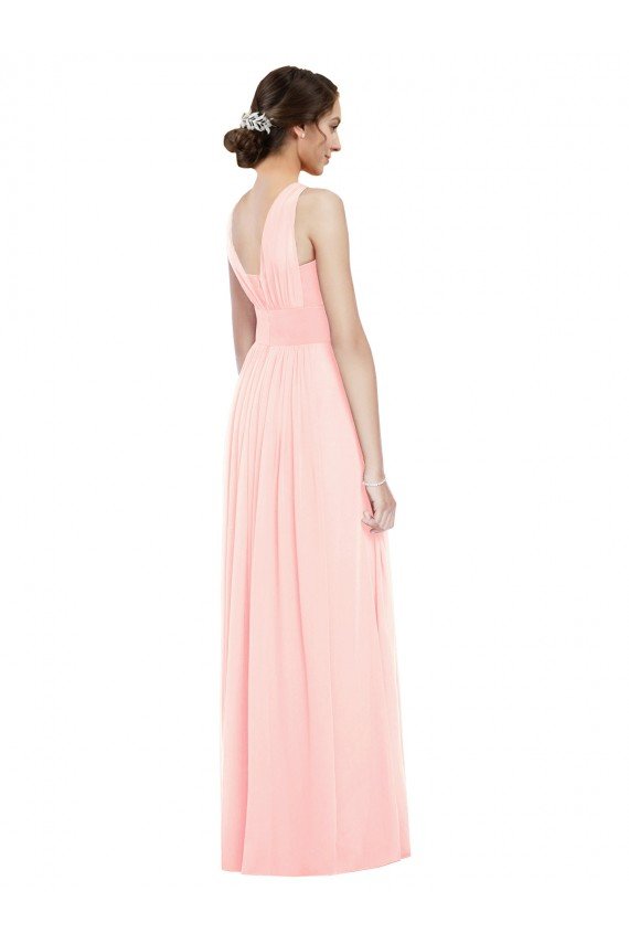 Shop V-Neck Full Length Chiffon Bridesmaid Dress Sydney