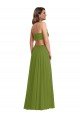 Shop Ruffled Chiffon Cutout Maxi Bridesmaid Dress Sydney