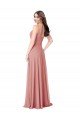 Shop Twist-Knot V-Neck Long Chiffon Bridesmaid Dress Sydney