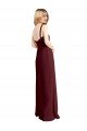 Shop Square Neckline Soft A-Line Chiffon Bridesmaid Dress with Side Slit Sydney
