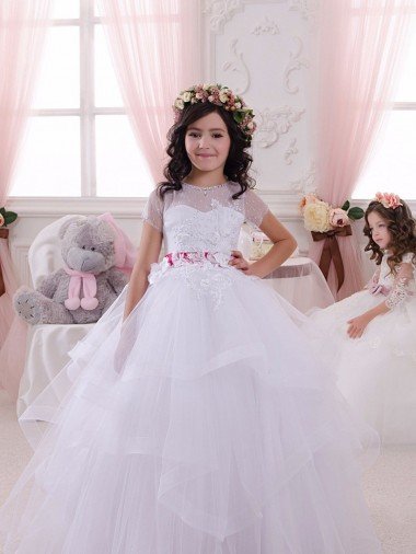 Shop Ivory Ball Gown Sweetheart Floor Length Flower Girl Dress Sydney