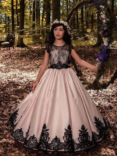 Shop Ivory Ball Gown Sweetheart Neck Sleeveless Flower Girl Dress Sydney
