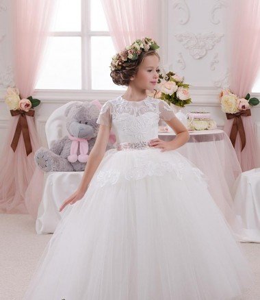 Shop Ivory Ball Gown Sweetheart Sleeveless Long Flower Girl Dress Sydney