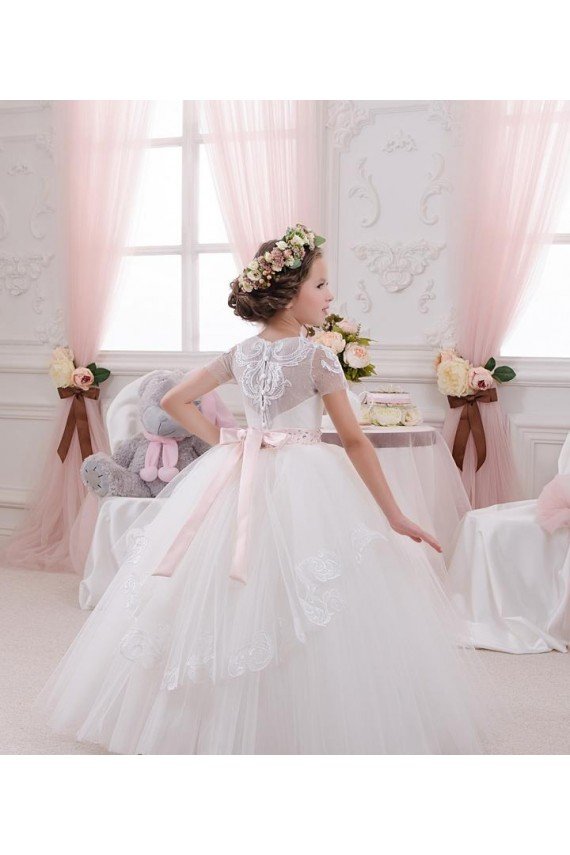 Shop Ivory Ball Gown Sweetheart Sleeveless Long Flower Girl Dress Sydney