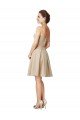 Shop Short Classic Beaded Lace and Satin Bridesmaid Dress with Matching Satin Tie Sash Sydney