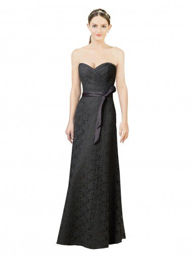 Shop Strapless Lace Bridesmaid Dress with Sweetheart Neckline Sydney