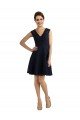 Shop Short V-Neck Lace Cocktail Bridesmaid Dress with Illusion Back Sydney