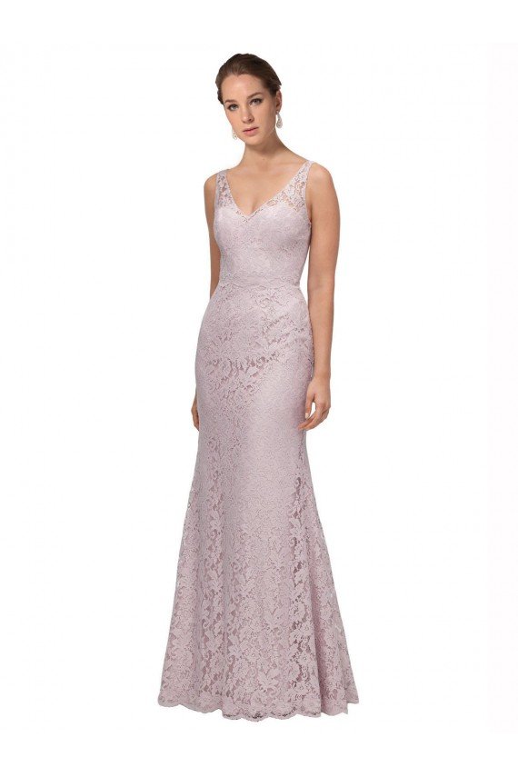 Shop Lace V-Neckline Long Full Length Bridesmaid Dress / Prom Dress Sydney