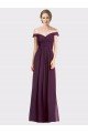 Shop Sweetheart Long Bridesmaid Dress with Off the Shoulder Cap Sleeve Lace Bodice Sydney