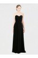 Shop Long Strapless Lace Bodice Bridesmaid Dress with Sweetheart Neckline and Criss-Cross Pleats Sydney