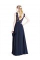 Shop Bateaux Neckline A-Line Lace Bridesmaid Dress / Prom Dress with Top Nude Layer Sydney