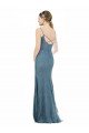 Deep V-Neck All Over Chantilly Lace Bridesmaid Dress with Criss Cross Open Back Sydney