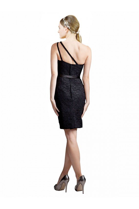 Shop One Shoulder Short Lace Cocktail Bridesmaid Dress with Satin Waistband Sydney