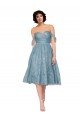 Shop Off the Shoulder Sweetheart Chantilly Lace Midi Length Cocktail Bridesmaid Dress Sydney