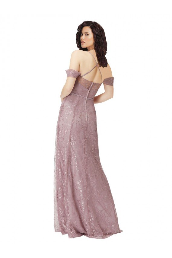 Shop Sweetheart Chantilly Lace Bridesmaid Dress with Off the Shoulder Sleeves Sydney