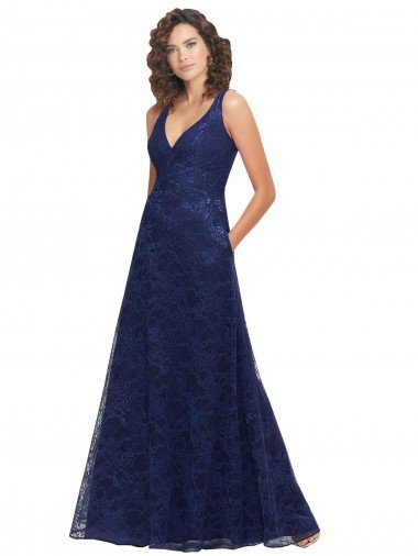 Shop Chantilly Lace V-Neck Bridesmaid Dress Sydney