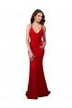 Shop Low Back V-Neckline Floor Length Formal Lace Bridesmaid Dress / Prom Dress Sydney