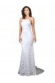 Shop Mermaid Fitted High Neck Low Back Fishtail Wedding Dress Sydney