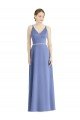 Long Floor Length V-Neck Satin Bridesmaid Dress with Spaghetti Straps Sydney