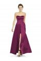 Full Length Strapless Long Satin Bridesmaid Dress with Sweetheart Neckline Sydney