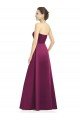 Full Length Strapless Long Satin Bridesmaid Dress with Sweetheart Neckline Sydney