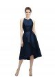 Shop Halter Neck Short Tea Length Sleeveless Satin Bridesmaid Dress Sydney