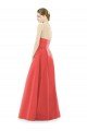 Shop Sheer V-Neck Tulle Illusion Long Satin Bridesmaid Dress Sydney