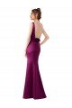 Shop Fitted Sexy Open Back Formal Satin Bridesmaids Dress with Floral Details Sydney
