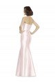 Long Sweetheart Satin Bridesmaid Dress with Slim Beaded Sash Sydney