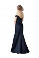 Shop Fit and Flare Satin Bridesmaid Dress / Prom Dress with Off the Shoulder Neckline Sydney