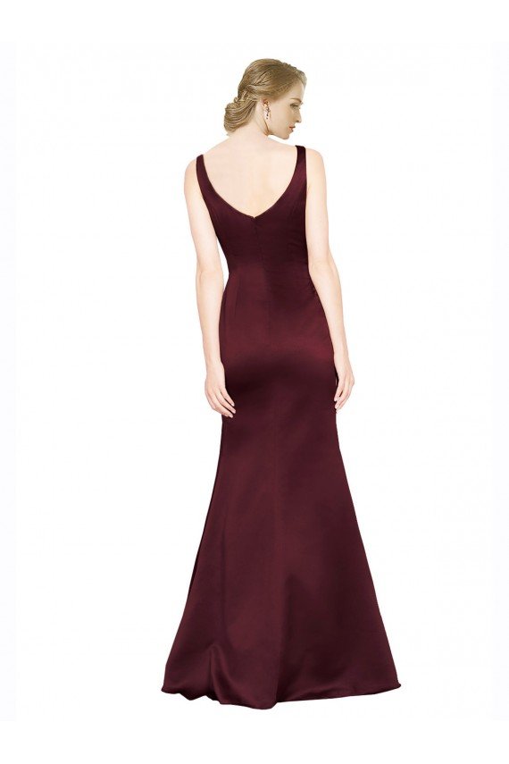 Shop Figure Shaping Formal Satin Bridesmaid Dress / Prom Dress with Structured Pleats Sydney
