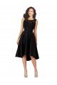 Shop Short High Low Satin Cocktail Bridesmaid Dress with a Beaded and Embroidered Bodice Sydney