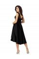Shop Short High Low Satin Cocktail Bridesmaid Dress with a Beaded and Embroidered Bodice Sydney