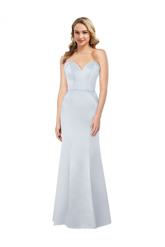 Shop Old Hollywood-Inspired Strapless Formal Satin Bridesmaid Dress / Prom Dress Sydney