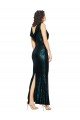 Shop V-Neck Full Length Formal Sequin Bridesmaid Dress / Prom Dress with Draped Back Sydney
