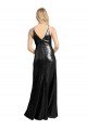 Shop Full Length A-Line Formal Sequin Bridesmaid Dress / Prom Dress with Spaghetti Straps V-Neckline Sydney